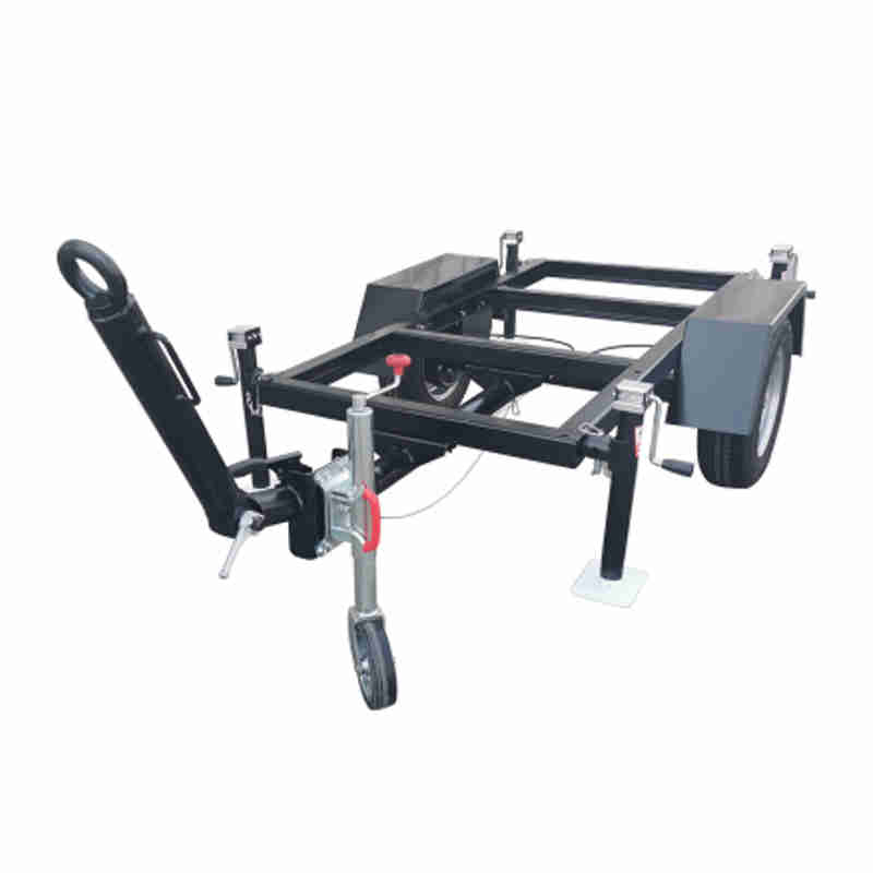 2-wheel Axle Trailer Rear Axle Assembly with Jack Legs Load 1500kg