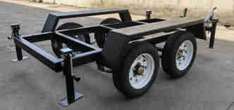 1500kg Load 4 Wheel Mobile Car Tow Dolly Car Steel Frame Chassis Trailer