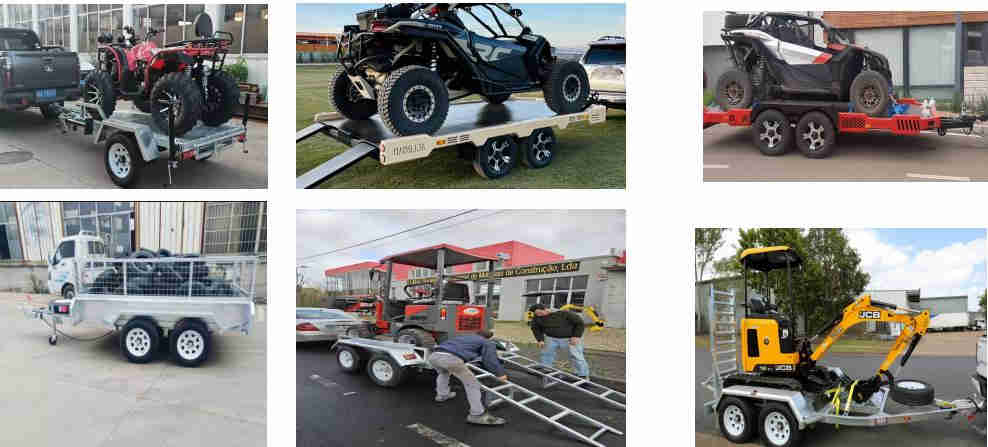 750KG-3000KG Flatbed Trailer Farm Net Cage ATV Trailer
