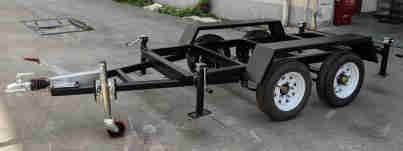 1500kg Load 4 Wheel Mobile Car Tow Dolly Car Steel Frame Chassis Trailer
