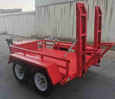 ATV 4 Wheel 1500kg Load Tractor Transport Trailer Firefighting Robot Fire Pump Excavator Car Trailer