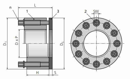 H650T Metric Medium Nut Temperature Tall Nut-style Tensioner