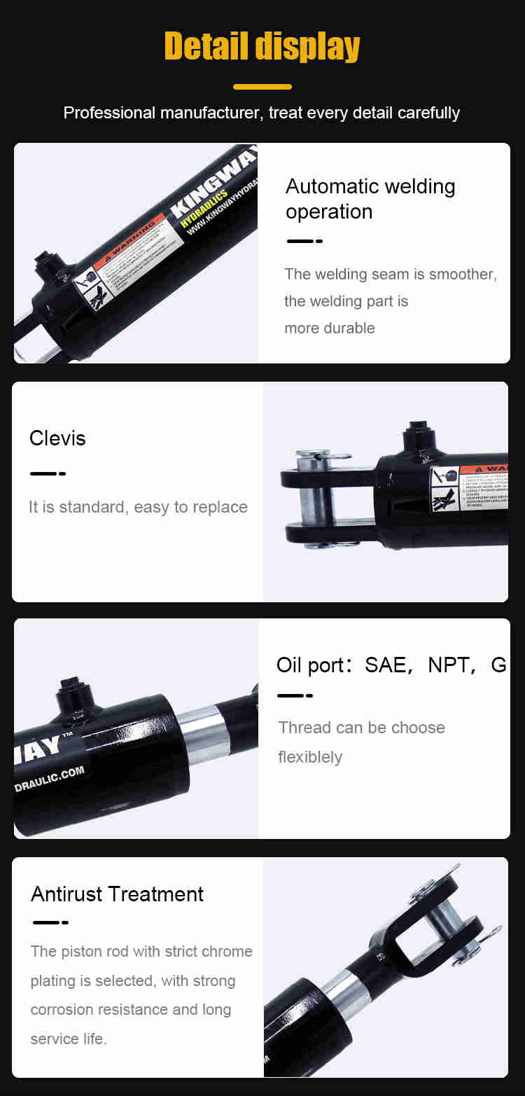 High End Small Piston Hydraulic Cylinder for Trailer
