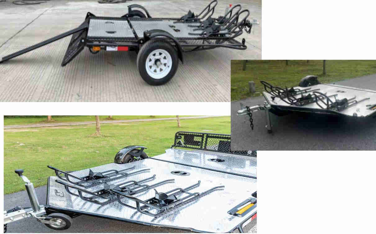 Can Accommodate Multiple Motorcycle Trailers With Front Guide Wheel