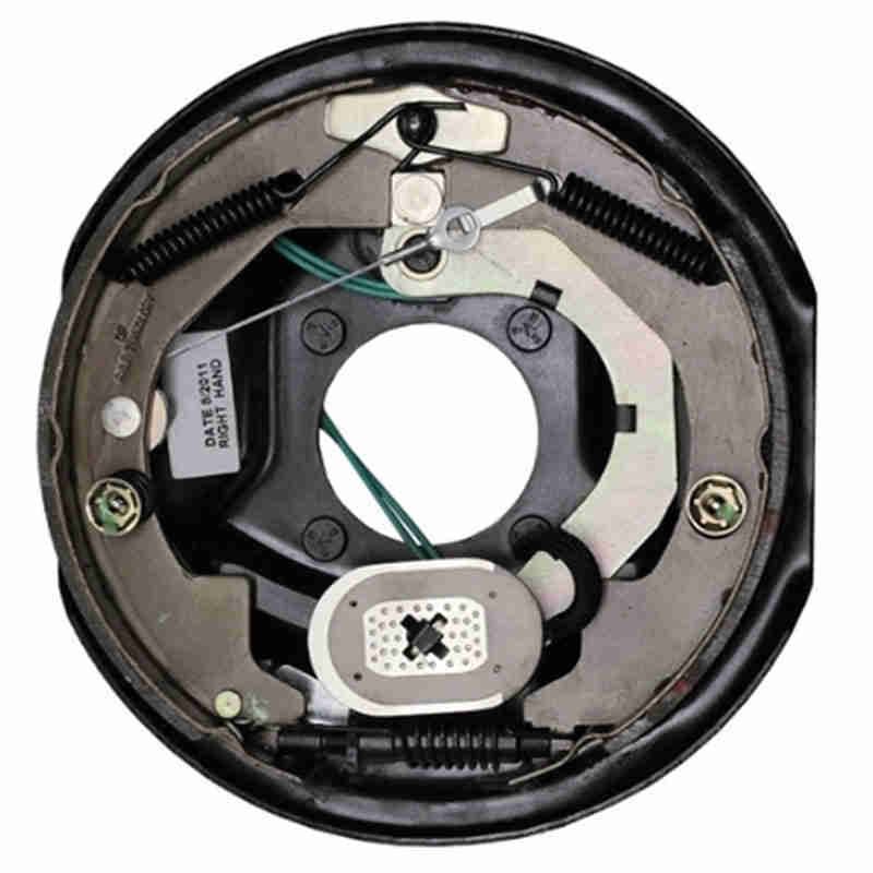 Electric Brakes Trailer Campers 12'' RVs Electric Backing Plate with Self-adjusted Cable AssemblyTravel Trailers