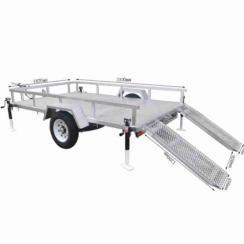 Customizable Size Excavator ATV Small Loader 900-3500kg Trailer for Transportation