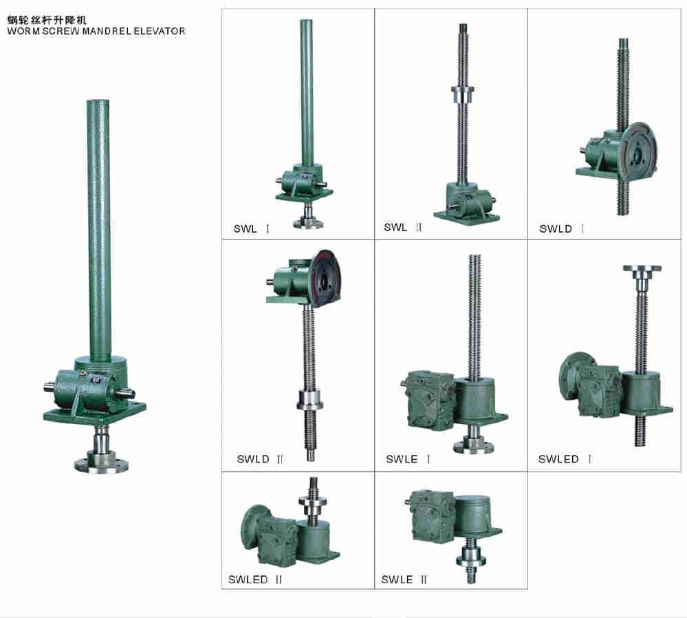 Ball Thread Rod Mechanical Hydraulic Lift Elevator Scaffolding Gearbox Electric Worm Gear Screw Jack for Construction Jump Form