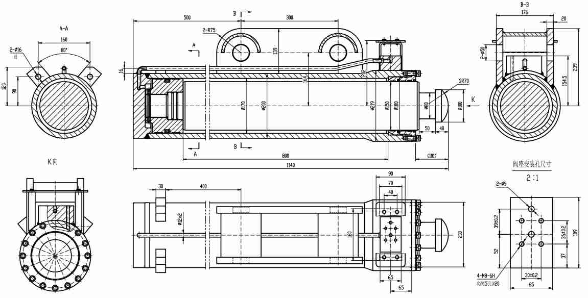 HCYY11112020 Good Quality Professional Factory 262kg Hydraulic Cylinder for Crawler Crane Frame Support