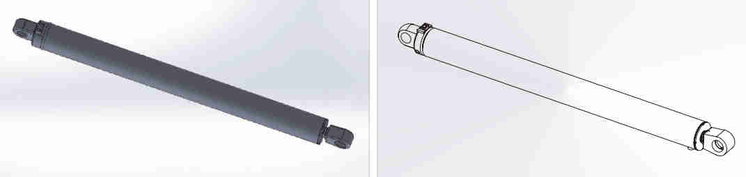 HCYY11112014 Professional Factory 4.2kg Environmental Protection Equipment Swing Hydraulic Cylinder for Sale