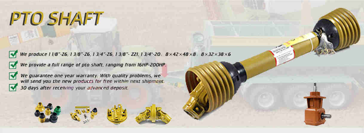 Agricultural Kubota Tractor Parts Driveline CE Cardan Pto Shaft With Wide Angle Yoke Cross Universal Joint Drive