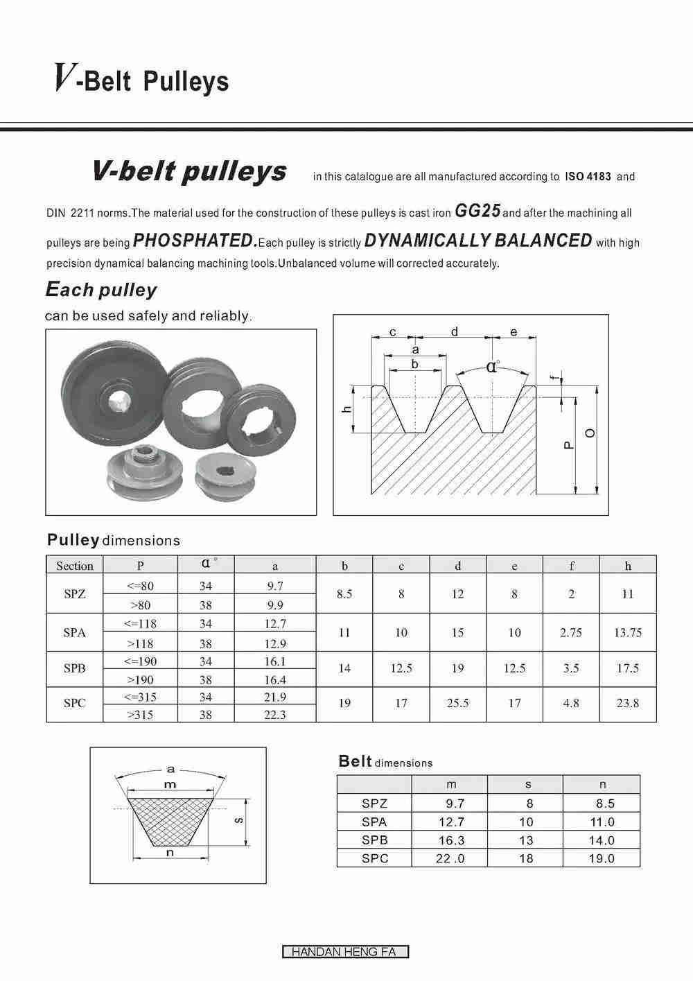 Htd-8m Double V-belt Step Pulley Wheels with Solid Hub