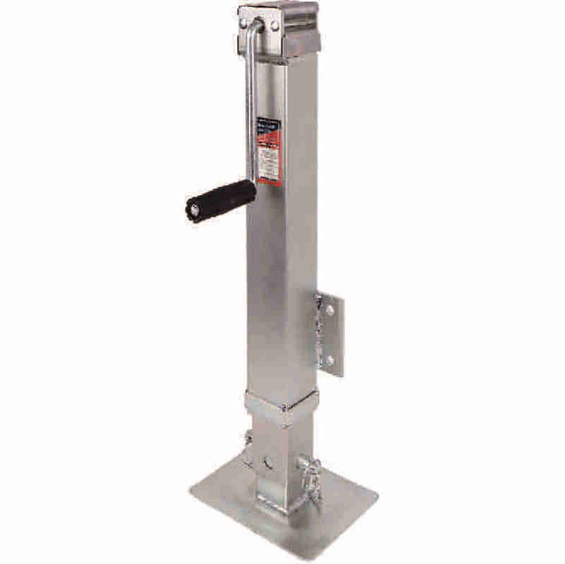 1BJY-TJ-66 Capacity 7000LBS Side-wind Trailer Parts and Accessories Trailer Direct-Weld Square Jack With Footplate