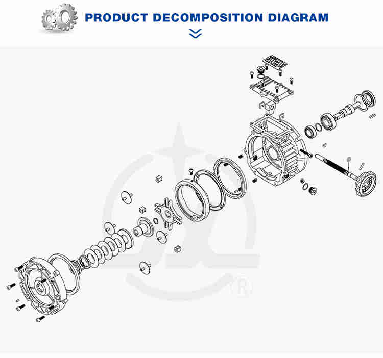 Excellent Quality Aluminium Variable Speed Reducer Electric Reduction Worm Motor 2: 1 Ratio Gearbox