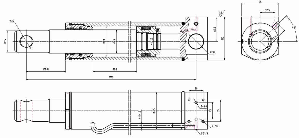 HCYY11112024 Good Quality Professional Factory 24kg Front Hydraulic Cylinder for Truck Crane Vehicle Opening Rack Support