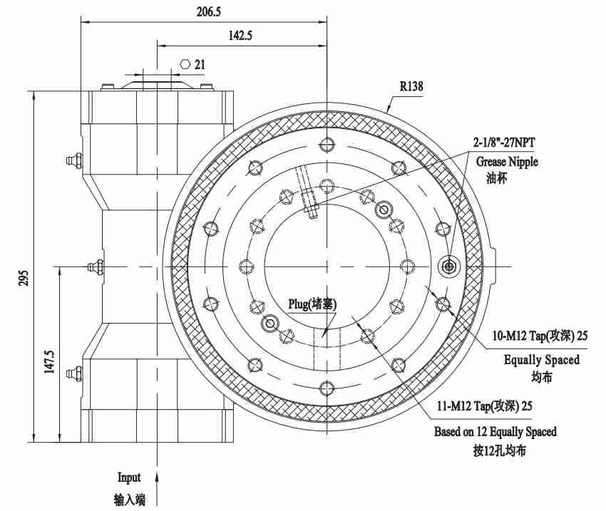 Low Price Guaranteed Quality FWA7 Series FWA7 Slewing Drive Gearbox for Aerial Lifts