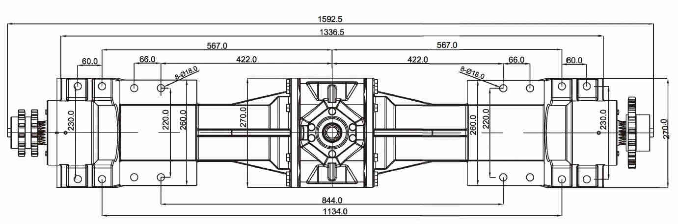 Agricultural Machinary Round Baler and Harvester Round Baler Gearbox Gear Drive Round Baler Gearbox Speed Reducer for Sale