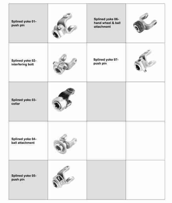 Agricultural Pto Shaft Connect Parts Driveshaft Yoke U Joint Front Splined slip Yoke of Engine