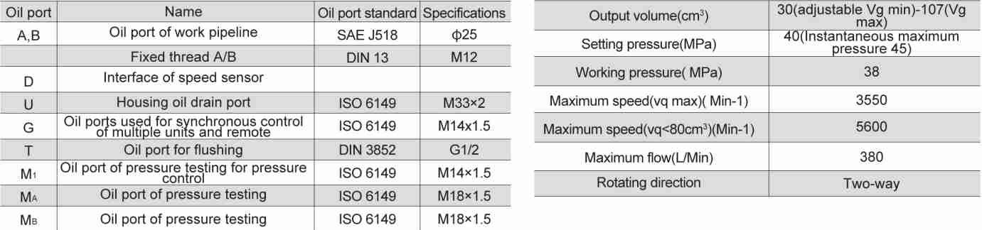 G6VM Series Inclined Axis Axial Piston Variable Displacement Motor Hydraulic Motor for Walking Machinery and Industrial Field
