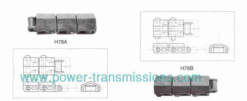 Factory-Produced Cast Iron Chain H78A/H78B for Power Transmission Parts