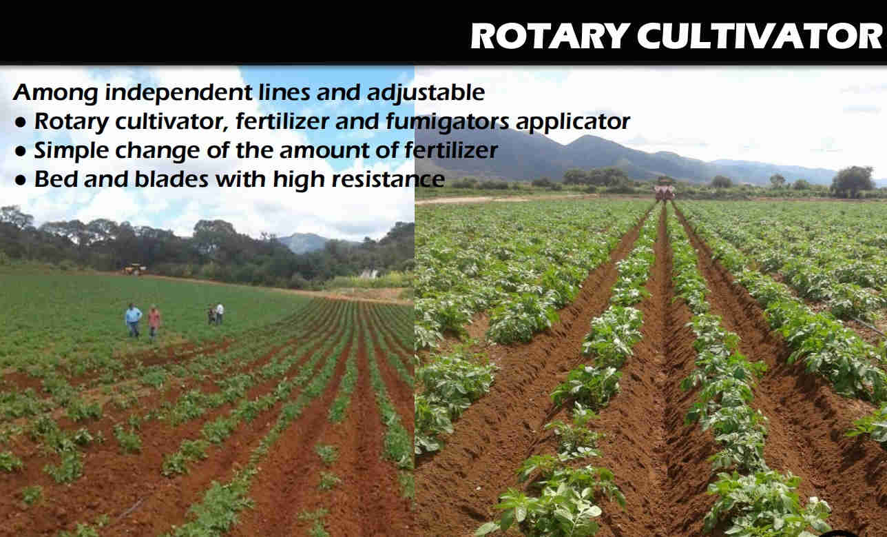 ERA-3100 Agriculture Machinery Equipment 3 Rows Land Leveler Cultivator Planter Tiller Tractor Plough Rotary Cultivator