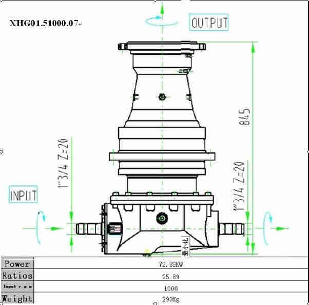 XHG01 Series Planetary Reduction Gearbox