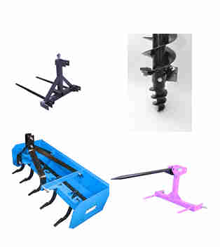 750KG 1000KG Capacity 3 Point Pallet Fork