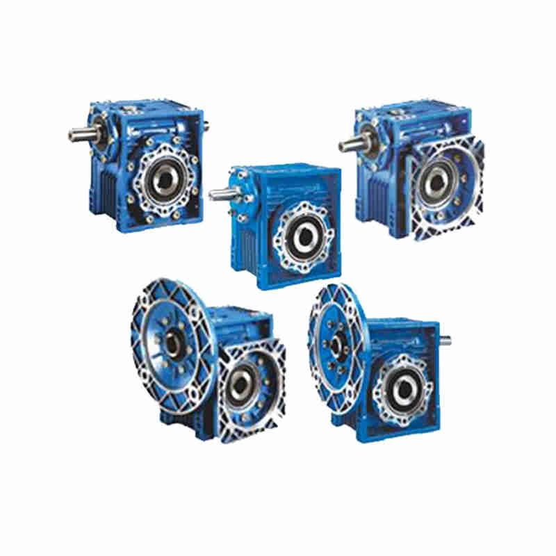 Speed Reduction Motovario Blue Color Worm 80b5 Input Flange Customized Small Gear Nmrv 063 Gearbox 220v Dc Motor Reducer