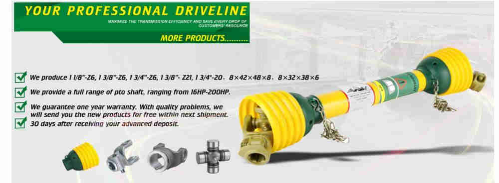Agricultural Universal Joint Tractor Drive Cardan Power Take off Shaft