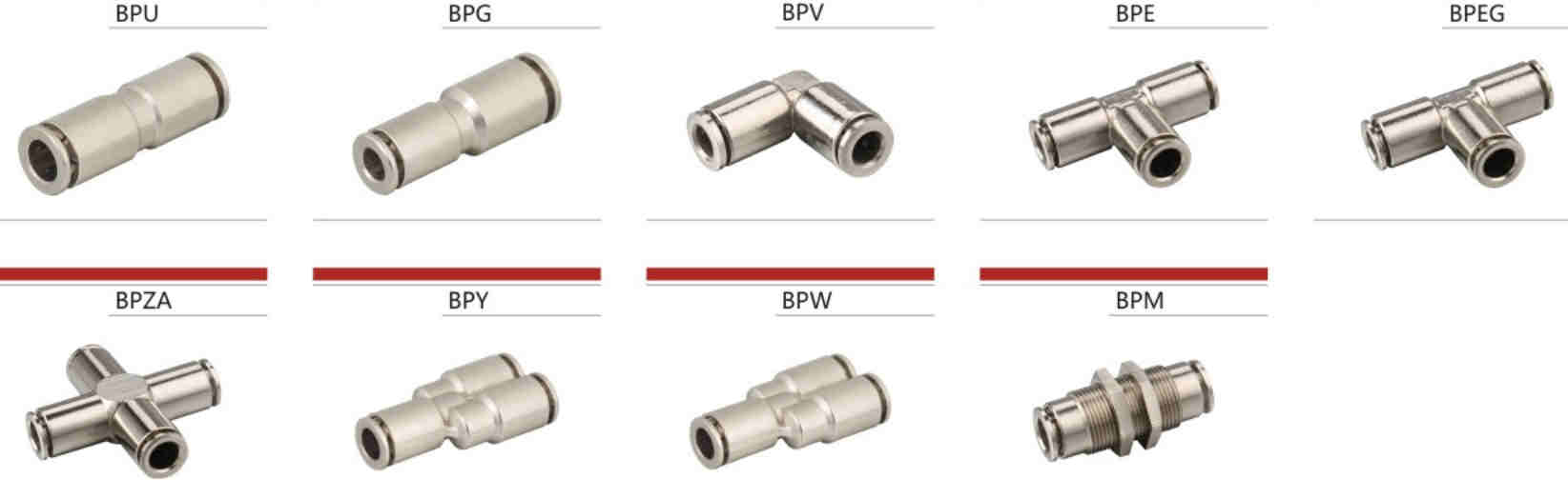 Professional Manufacture Cheap Metric Type Brass One Touch Fitting for Sale