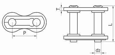 High Quality Ansi #40 Roller Chain Repair Replacement Spring Clip Connecting Links