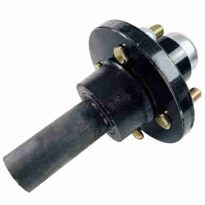 Trailer Parts 4 Bolts Trailer Half Axle Hub With Spindle