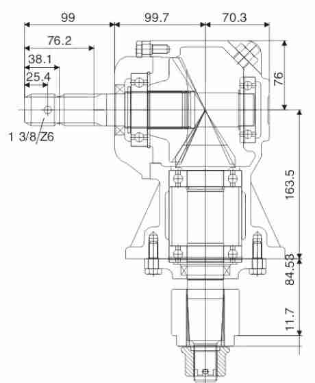 Agricultural Lawn Mower Gearbox EP-RC31-193 EP-RC31-147