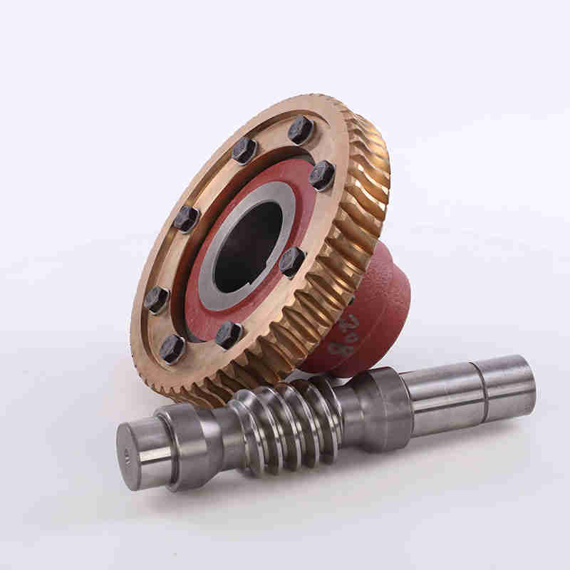 Metric Self Locking Globoid Steel Brass Pinion Slew Drive Wheel Steering Set Elevator Hobbing Machine CNC Screw Shaft  Worm Gear