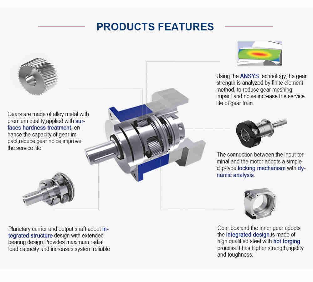 JRL80 Circular Reducer Domestic Servo Reducer Cylindrical Helical Planetary Reducer