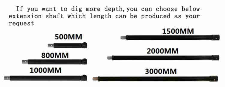 Pit Digging Machine/Post Hole Digger Tools Large Diameter Soil Digger