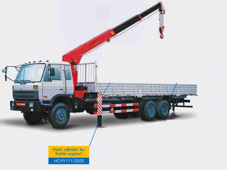 HCYY11112025 Good Quality Professional Factory 45kg Front Hydraulic Cylinder for Truck Crane Vehicle Frame Support
