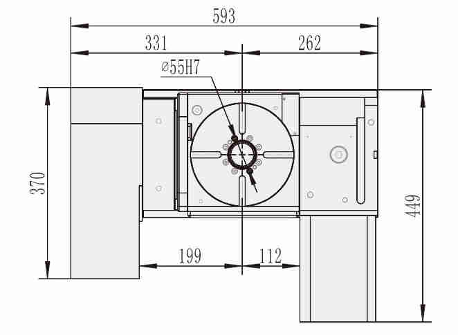 WT-S200 New Arrival Latest Design China Metal Industrial 5 Axis Cnc Machining Center Accessories