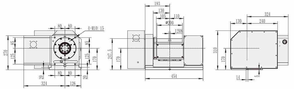 WT-S200 New Arrival Latest Design China Metal Industrial 5 Axis Cnc Machining Center Accessories