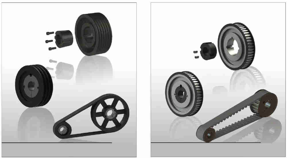 Custom High Quality 8C Series Cast Iron American Standard QD Sheaves for C Belts