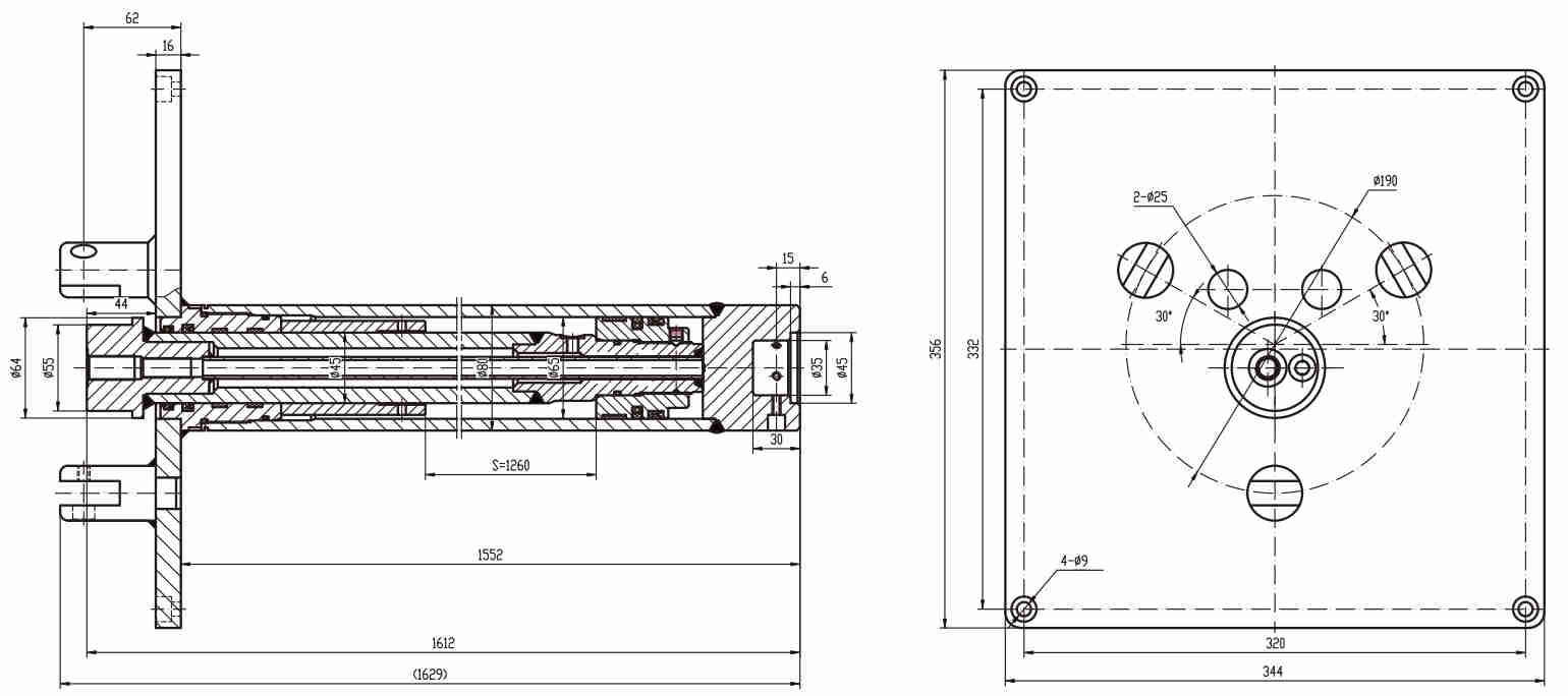 HCYY11112006 Good Quality Professional Factory 54kg Aerial Work Vehicles Lifting Hydraulic Cylinder for Sale