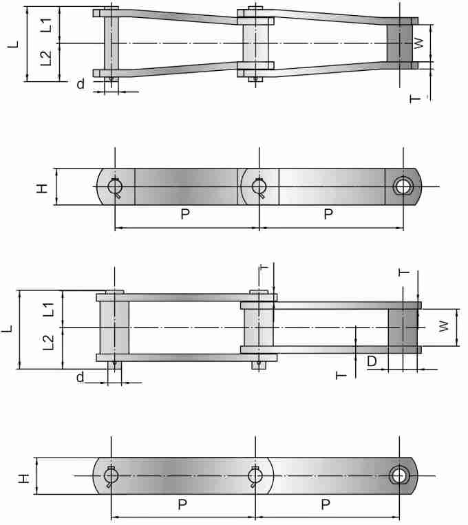 Good Quality Stainless Steel Sewage Treatment Chain and Sprockets for Wholesale