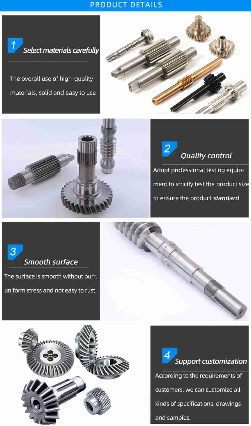 Bronze Worm Shaft and Mini Worm Gear for Winch