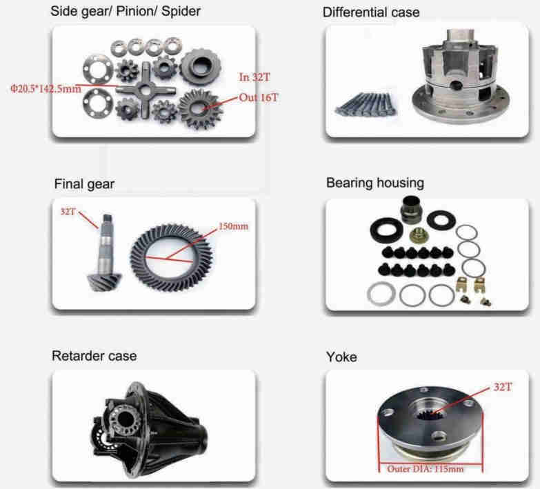 Differential Parts Accessories  Normal Type Rear Fit for Toyota Land Cruiser  FZJ871 74 76 78 79