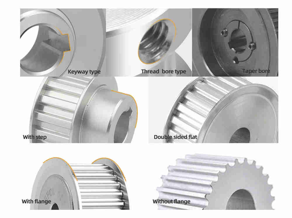 Small Metal Electric Motor Idler Wheels Pulleys