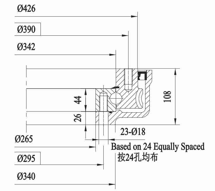 Made in China Superior Quality FWA Series FWA14-2 Reducer Slewing Drive for Solar Industry