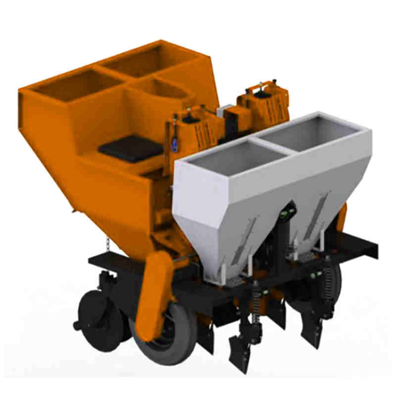 2 Rows Multi-function Fertilizer Seeder 1325kg Seed Corn Potato Planter for Sale