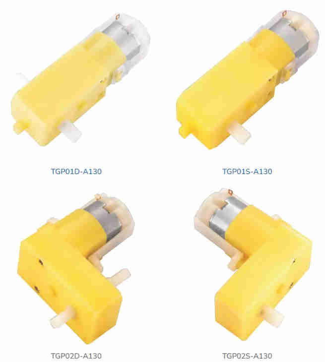 Promotional Various Durable Using TGP01S-A130 5v Mini Geared Dc Motor for Toy Car