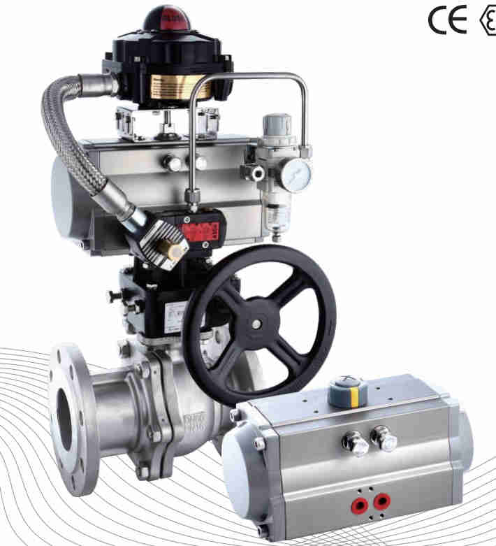 Professional Manufacturer Stainless Steel Neumatic Actuator Pvc Pneumatic Ball Valve for Valve Gearboxes