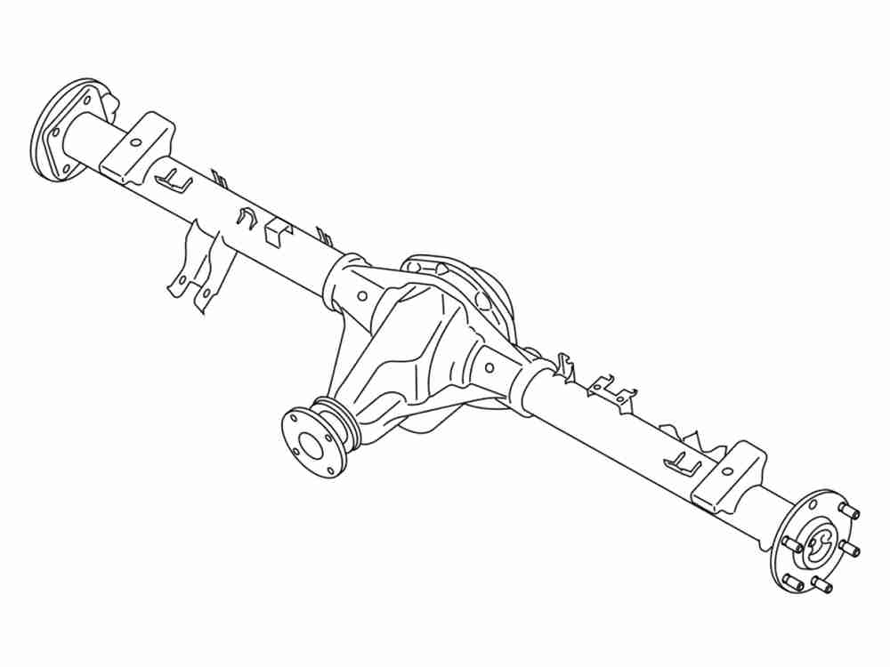 25.8 kg 5DUTV Gearbox Differential Rear Axle for 7.5KW Four-wheel Drive Electric Vehicle Rear Axle