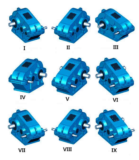 EVER-POWER JZQ350 gear reducer heavy casing ZQ350 power gear box for crane